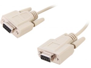 C2g KCC 03046 15ft Db9 Ff Serial Rs232 Null Modem Cable - Beige