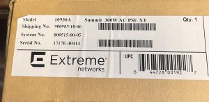 Extreme 10930A 300w Ac Power Supply Module For Summit X460  X460-g2  E