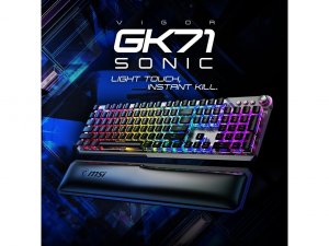 Msi VIGORGK71BAM Kb Vigor Gk71 Sonic Blue Am Blue Switches Usb2.0 Reta