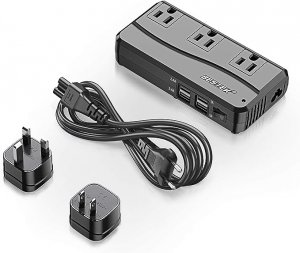 Amazon MRJ201GUBK Bestek Universal Travel Adapter 220v To 110v Voltage