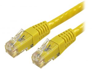 Startech 4F2258 6ft Cat6 Ethernet Cable - Yellow Molded Gigabit - 100w