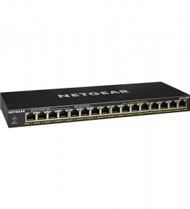 Netgear GS316PP-100NAS 16port Gig Unmanaged Poe+with