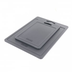 Martha 134837.02 Everyday 2 Piece Plastic Cutting Board Set In Grey