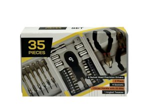 Bulk AD135 35 Piece Multi-purpose Tool Kit With Storage Case