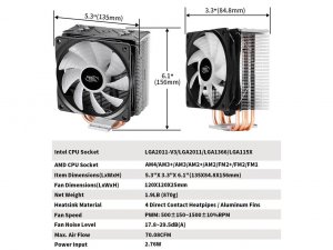 Deepcool Gammaxx GT BK Ch Deepc|gammaxx Gt Bk R