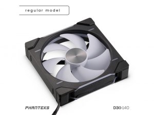 Phanteks PH-F140D30_DRGB_PWM_BK01 Case Fan  Ph-f140d30_drgb_pwm_bk01 R