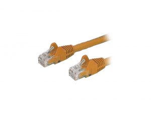 Startech 9Y1475 14ft Cat6 Ethernet Cable - Orange Snagless Gigabit - 1