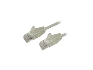 Startech 3BM078 1 Ft Cat6 Cable - Slim Cat6 Patch Cord - Gray - Snagle