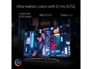 Asus PG48UQ Mn  47.53 Oled 3840x2160 0.1ms Gray To Gray 138hz Speaker 