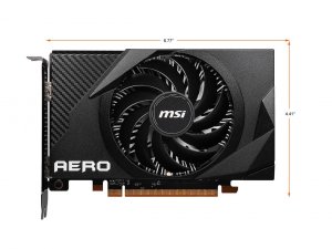 Msi R6400AITX4 Video Card  Rx 6400 Aero Itx 4g 4gb Gddr6 64b Dphdmi Re