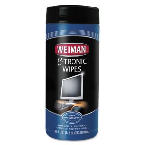 Weiman 93CT E-tronic Wipes - For Tv, Keyboard, Monitor, Notebook, Smar