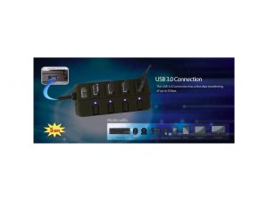 Adesso AUH-3040 Auh-3040 - 4 Port Usb 3.0 Hub - Usb - External - 4 Usb