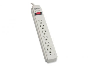 Tripp TLP604 Surge Protector Power Strip 120v 6 Outlet 4' Cord 790 Jou