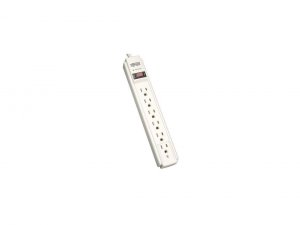 Tripp TLP604 Surge Protector Power Strip 120v 6 Outlet 4' Cord 790 Jou