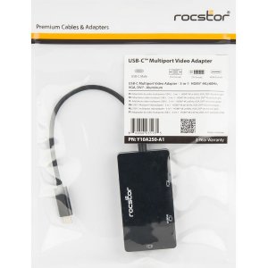 Rocstor Y10A250-A1 Usb-c Multiport Video Adapter