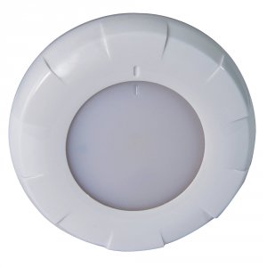 Lumitec 10100 Aurora Led Dome Light - White Finish - Whiteblue Dimming