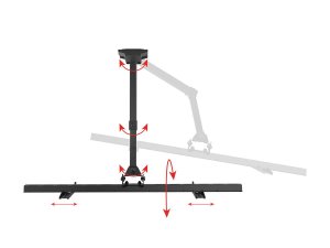 Monoprice 21950 Full-motion Articulating Tv Wall Mount Bracket - For F