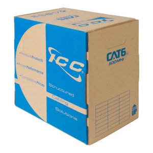 Cablesys ICC-ICCABT6VWH Cat 6, 500 Utp, Solid Cable, 23g, 4p, Cmp, 1,0