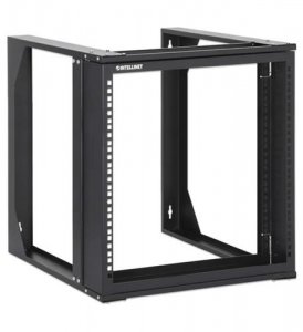 Intellinet 716185 19 In. Wall Mount 2-post Open Frame Network Rack, 9u