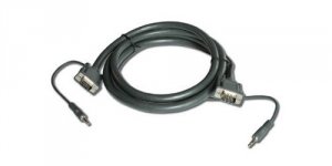 Kramer 92-2202010 15-pin (m) To 15-pin (m) + 3.5mm Stereo Cable - 10ft