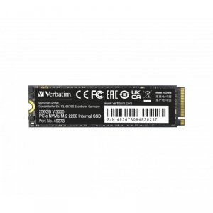 Verbatim 49373 , 256gb Vi3000, Pcie Nvme M.2 2280, Internal Ssd