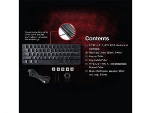 Mad KS63NMUSBL00 Gamin Mc| S.t.r.i.k.e. 6 Rgb Keyboard R