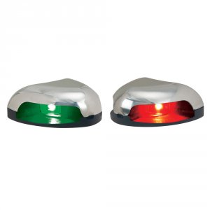 Perko 0626DP0STS Redgreen Horizontal Mount Side Light - Pair - Stainle