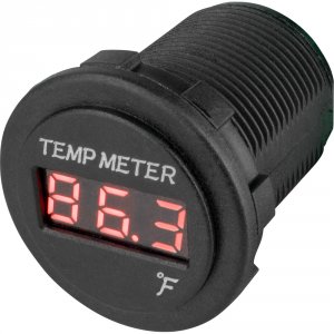 Seadog 421618-1 Sea-dog Round Red Led Temperature Meter