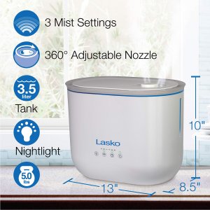 Lasko UH250 Top Fill Ultrasonic Humidifier