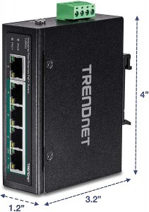 Trendnet TI-PE50 Ndustrial Fast Ethernet Poe+ Din-rail Switches Featur