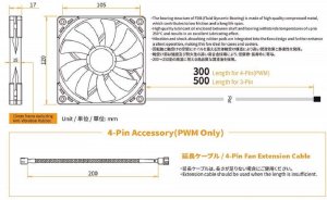 Scythe KF1215FD12-P Kaze Flex 120 Slim Pwm Case Fan