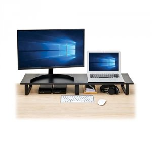 Tripp MR4010 Dual-monitor Riser For Desk 39x10in Wood