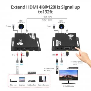 Siig CE-H27L11-S1 Ac Ce-h27l11-s1 4k 120hz Hdmi Extender With Ir Edid 