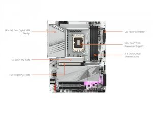 Gigabyte Z790AORUSELITEAXICE Mb Z790 A Elite Ax Ice Z790 Lga1700 Max19