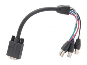 Startech CK1623 1 Ft Coax Hd15 Vga To 5 Bnc Rgbhv Monitor Cable - Hd-1