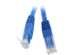 Tripp  Cat6 Gigabit Molded Patch Cable Rj45 M-m 550mhz 24 Awg Blue 15'