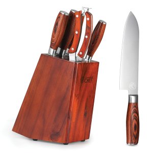 Commercial CHFC6L 5pc Knife Set With Block