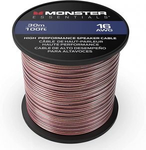 Monster 0002-2077 50' Spool 2c 16awg Cca Speaker Wire