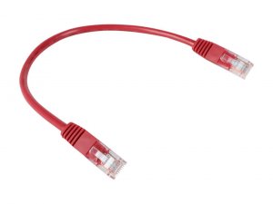 Tripp DA5453 1ft Cat5e - Cat5 350mhz Molded Patch Cable Rj45 M-m Red 1