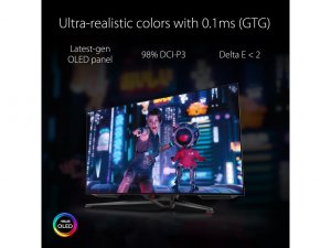 Asus PG42UQ Mn  41.5 Oled 16:9 3840x2160 0.1ms Gray To Gray 138hz Spea