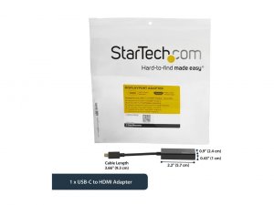 Startech 4F2738 Usb C To Hdmi Adapter 4k 60hz