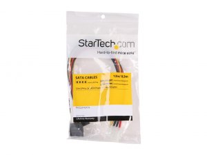 Startech D88922 Cable Pyo2lp4sata 12in Lp4 To 2x Sata Power Y Cable Ad