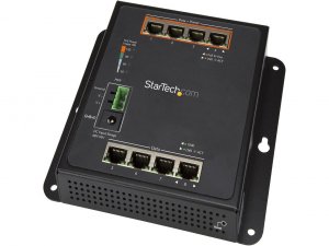 Startech 9J4869 Industrial 8 Port Gigabit Poe Switch Up To 30w Per 4 P