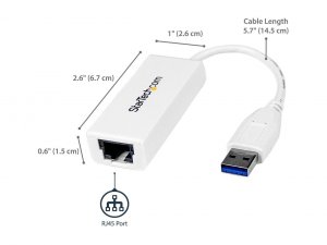 Startech RA3022 Usb 3.0 To Gb Eth Adapter Taa