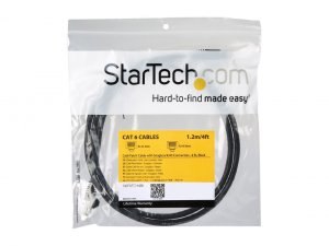 Startech 9W3128 4ft Black Cat6 Ethernet Cable Delivers Multi Gigabit 1