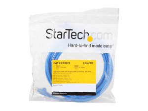 Startech 9J1151 8ft Blue Cat6 Ethernet Cable Delivers Multi Gigabit 12