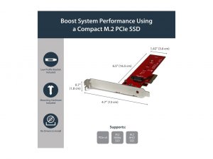 Startech PEX4M2E1 Adptr Start  R