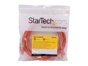 Startech CT8855 Cb N6patch10or 10ft Cat6 Patch Cable W Snagless Rj45 C