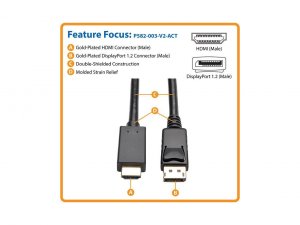 Tripp P582003V2ACT Cable Tripplite| P582-003-v2-act R