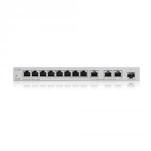 Zyxel XGS1250-12 8-port Gigabit Web Managed Switch With 3-port 10g Cop